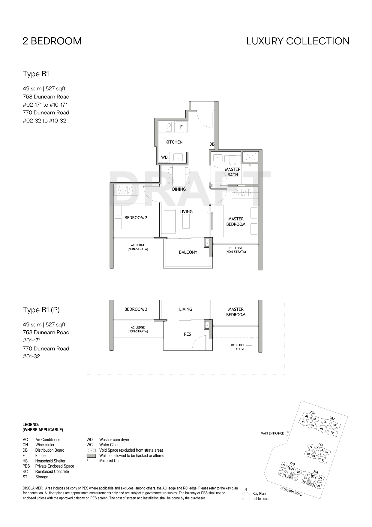 Type B1 · 527 sqft floor plan