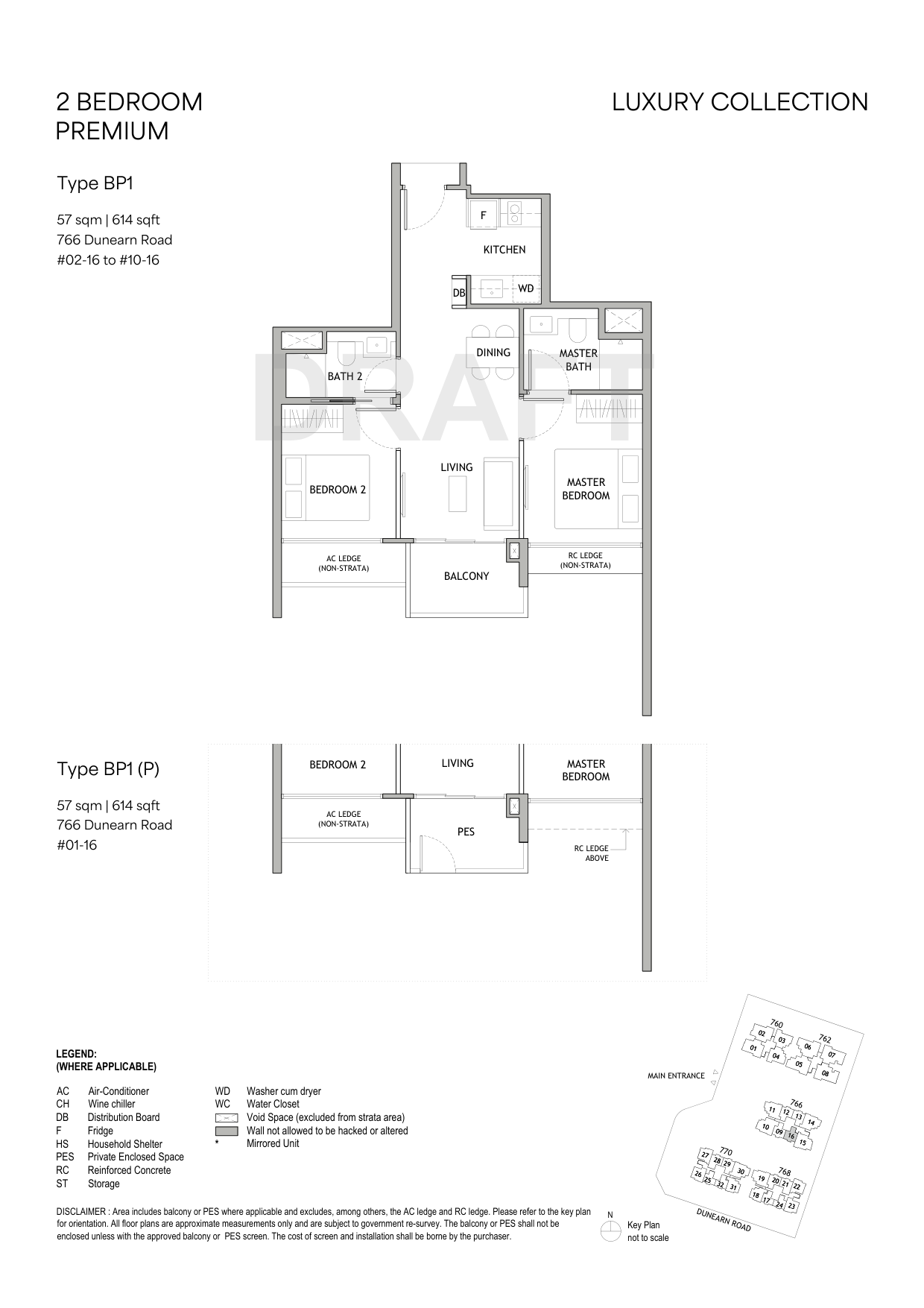 Type BP1 · 614 sqft floor plan