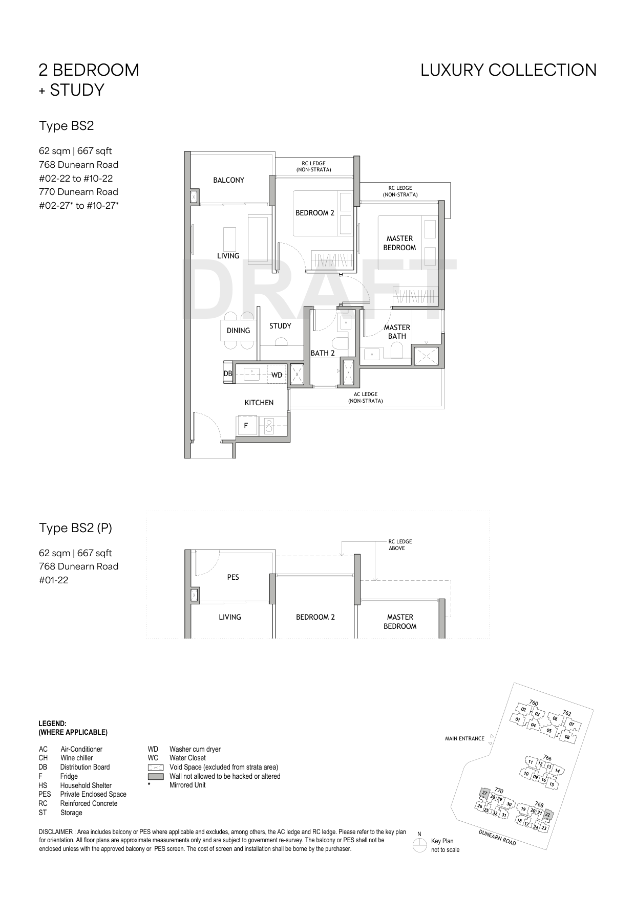 Type BS2 · 667 sqft floor plan